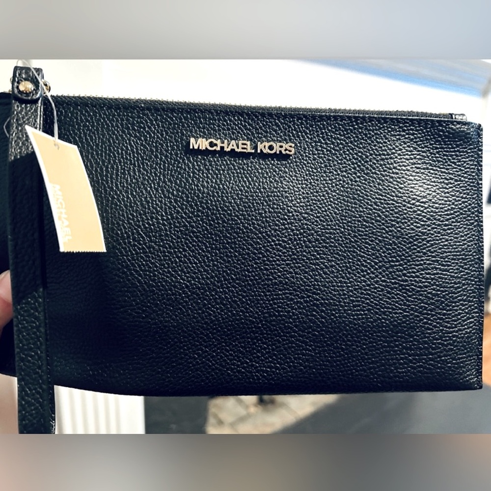Michael Kors Large Leather Wristlet